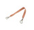 Copper Ground Strap 9in w/ 1/4in and 3/8in Ring, by ALLSTAR PERFORMANCE, Man. Part # ALL76329-9