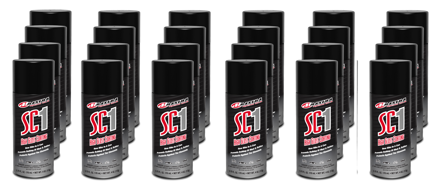 Maxima Racing Oils 12 Pack SC1 High Gloss Silicone Clear Coat 17.2oz. Spray  Cans