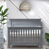 Natart Taylor 2 Piece Nursery Set - Crib and 5 Drawer Dresser in Elephant Grey