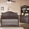 Sorelle Providence 2 Piece Nursery Set in Chocolate - Crib and Double Dresser