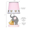 Lambs & Ivy Eloise Lamp W/ Shade & Bulb