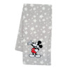 Lambs & Ivy Mickey Mouse Grey Stars Appliqued Blanket