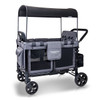 Wonderfold W4 OG Quad Stroller Wagon in Charcoal Gray