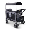 Wonderfold W4 OG Quad Stroller Wagon in Charcoal Gray