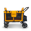 Wonderfold W4 OG Quad Stroller Wagon in Sunset Orange