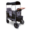 Wonderfold W2 LUXE Double Stroller Wagon in Charcoal Gray