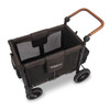 Wonderfold W2 LUXE Double Stroller Wagon in Volcanic Black