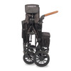 Wonderfold W2 LUXE Double Stroller Wagon in Volcanic Black