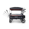 Wonderfold X4 Push & Pull Quad Stroller Wagon in Pitch Black