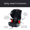 Britax Grow With You Clicktight Convertible Car Seat in Black Contour