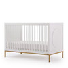 Dadada Chicago 3-In-1 Crib in White/Gold