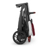 UPPAbaby VISTA V2 Stroller – JADE RABBIT (white marl - carbon - maroon leather)