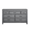 Soho Baby Manchester 7 Drawer Dresser Rustic Gray