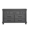 Soho Baby Hampton 7 Drawer Dresser Canyon Gray