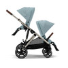 Cybex Gazelle S 2 Stroller - Taupe Frame with Sky Blue Seat