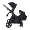 Venice Child Maverick Single to Double Stroller with Bassinet in Eclipse
