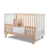 Sorelle Luce Crib in Natural wood and White