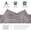 Naturepedic Pet Bed XXL 48" Waterprooof Cover - Taupe