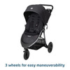 Maxi-Cosi Gia XP Luxe 3-Wheel Travel System in Midnight Black