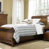 Smart Stuff Classics 4.0 Twin Size Sleigh Bed in Saddle Brown