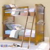 Smart Stuff Classics 4.0 Twin Over Twin Bunk Bed in Saddle Brown