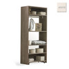 Natart Rustico Collection Convertible wardrobe system (included 3 shelves & 2 hanging rods) in White