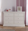 Pali Modena Collection 3 Piece Nursery Set in Vintage White - Crib, Double Dresser, 5 Drawer Dresser