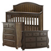 Pali Bergamo 3 Piece Nursery Set - Crib, Double Dresser, Four Drawer Dresser in Earth