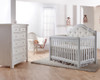 Pali Cristallo 2 Piece Nursery Set in Vintage White - Crib, 5 Drawer Dresser