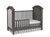 Dolce Babi Lucca Upholstered Traditional Crib in Weathered Grey