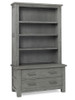 Dolce Babi Lucca Bookcase/Hutch in Weathered Grey by Bivona & Company