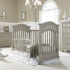 Dolce Babi Naples 2 Piece Nursery Set - Traditional Crib and 5 Drawer Dresser in Driftwood