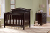 Serta Bethpage 2 Piece Nursery Set in Dark Chocolate-Crib and 4 Drawer