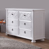 Pali Siracusa Collection 2 Piece Nursery Set in Vintage White - Crib and Double Dresser