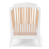 Pali Pavone Modern Crib in White Natural