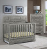 Westwood Foundry 2 Piece Nursery Set - Crib and 5 Drawer Chest in Brushed Pewter