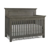Dolce Babi Lucca 2 Piece Nursery Set Flat Top Crib and 7 Drawer Dresser in Weathered Grey