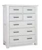 Dolce Babi Lucca 2 Piece Nursery Set Flat Top Crib and 7 Drawer Dresser in Sea Shell