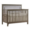 Nest Emerson Collection 2 Piece Nursery Set Crib with Fog Upl. Panel and 5 Drawer Dresser in Grigio