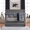 Liz and Roo Woodland Forest Bumperless Crib Bedding 3-Piece Set in Navy