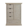 Cosi Bella Luciano Collection Chifforobe in White Washed Pine