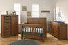 Oxford Baby Piermont Collection Convertible Crib in Rustic Farmhouse Brown