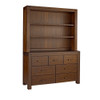 Oxford Baby Piermont Collection Hutch in Rustic Farmhouse Brown