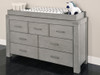 Oxford Baby Piermont Collection Changing Topper in Rustic Stonington Gray