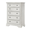 Westwood Olivia 2 Piece Nursery Set - Crib and 5 Drawer Chest in Brushed White