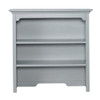 Ti Amo Palazzo Bookcase Hutch in Misty Grey