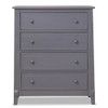 Sorelle Berkley 2 Piece Nursery Set - 4 Drawer and 4 in 1 Crib in Gray