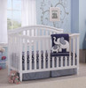 Sorelle Berkley 2 Piece Nursery Set - Double Dresser and 4 in 1 Crib in White