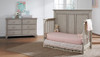 Oxford Baby Kenilworth Collection 2 Piece Set - 4 in 1 Convertible Crib & 6 Drawer Dresser in Stone Wash