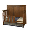 Oxford Baby Piermont Collection 2 Piece Nursery Set - Convertible Crib & Chifferobe in Rustic Farmhouse Brown